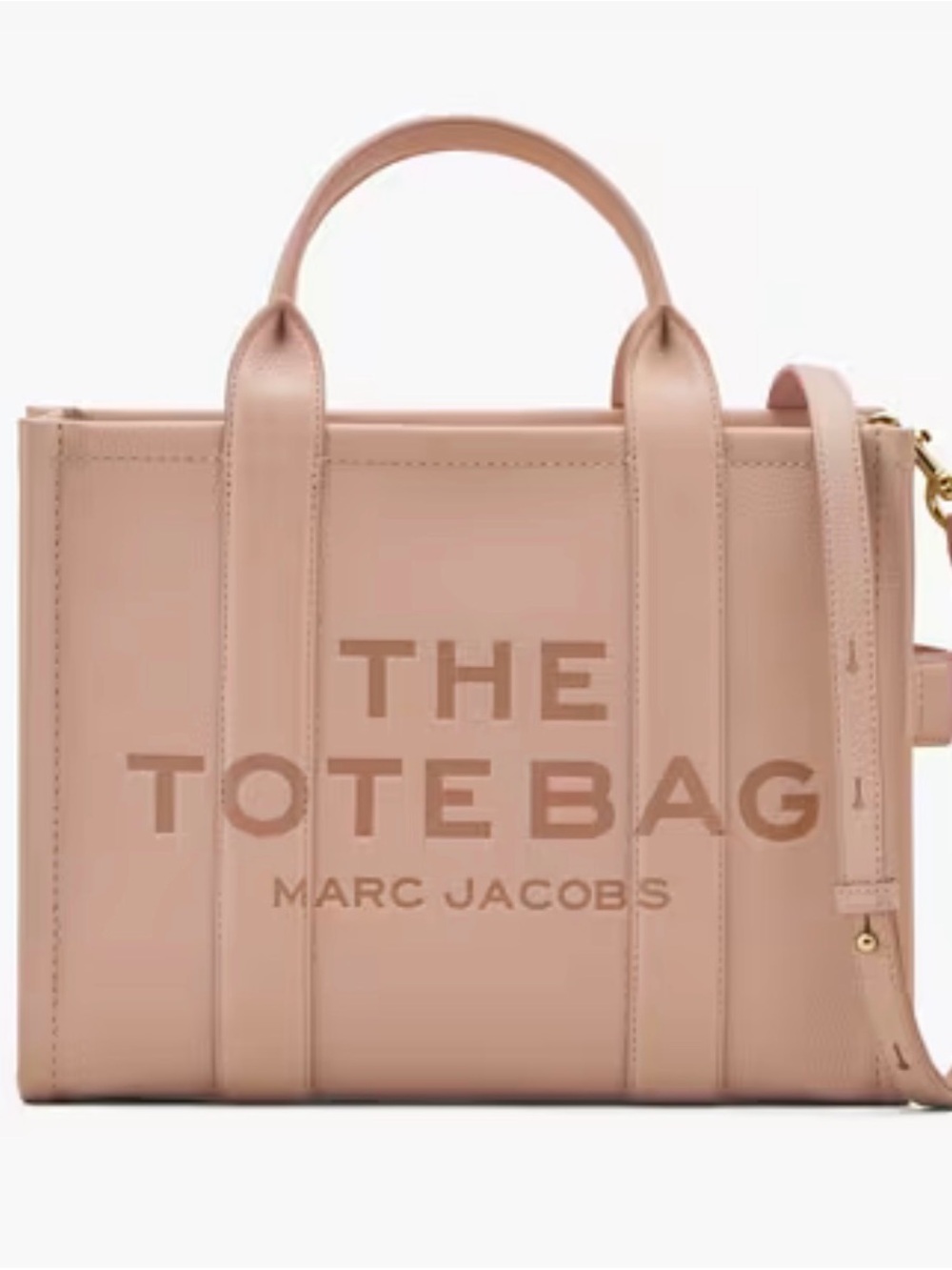 NWT Marc Jacobs The Leather Small Tote Bag - Rose Pink (Still in Wrapper!)